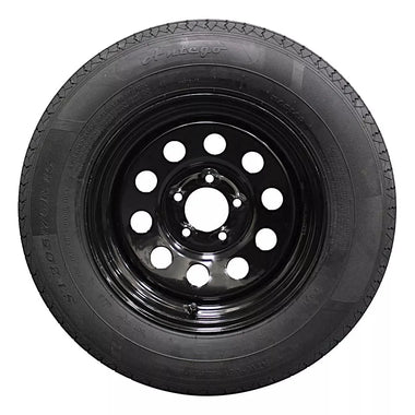 Antego ST205/75R15 radial trailer tire mounted on 15x6 steel wheel, 2-pack listing