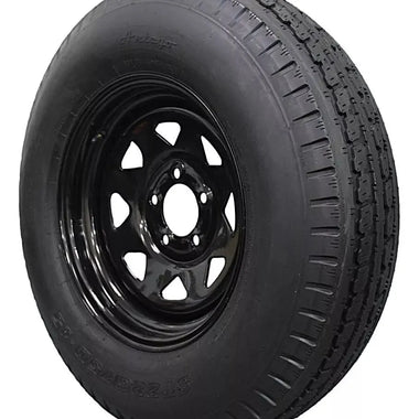 (Single Assembly) Antego Tire and Wheel  225/75D15 Highway Terrain Assembly – Optimized for High Load Performance, 15.0-Inch Rim, Load 113.0, Speed M | A15604500096208ST22575D15 - 0