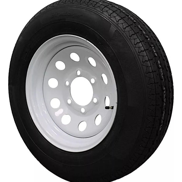 Antego ST205/75R15 radial trailer tire mounted on 15x6 steel wheel, 2-pack listing