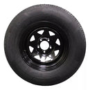Antego ST225/75R15 radial trailer tire mounted on 15x6 steel wheel, single listing