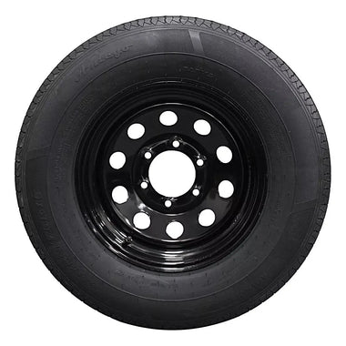 Antego ST225/75R15 radial trailer tire mounted on 15x6 steel wheel, single listing