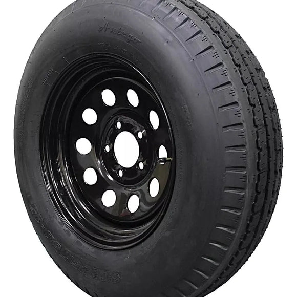 (Single Assembly) Antego Tire and Wheel Heavy-Duty 225/75D15 Highway Terrain – 8-Ply-Ply, 15.0-Inch Wheel, Designed for Secure & Stable Towing | A15604510096208ST22575D15