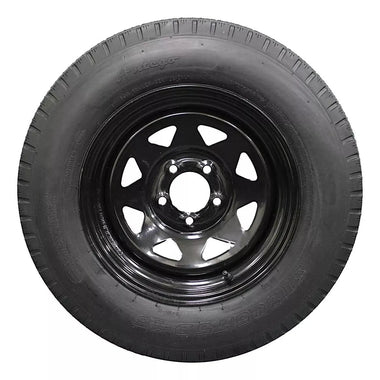 Antego ST205/75D15 bias trailer tire mounted on 15x6 steel wheel, 2-pack listing
