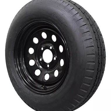 (Single Assembly) Antego Tire and Wheel  205/75D15 Highway Terrain – 15.0-Inch Rim, 6-Ply-Ply Strength, Load 101.0, Speed M – Heavy-Duty Trailer Tire | A15604510096206ST20575D15 - 0