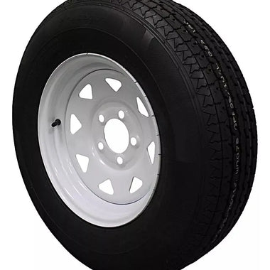 (Set of 4) Antego Tire and Wheel  205/75R14 Highway Terrain Assembly – Optimized for High Load Performance, 14.0-Inch Rim, Load 105.0, Speed M | A140554020116108ST20575R14-B4 - 0