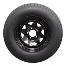 Antego ST225/75D15 bias trailer tire mounted on 15x6 steel wheel, single listing