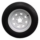 Antego ST205/75D15 bias trailer tire mounted on 15x6 steel wheel, single listing