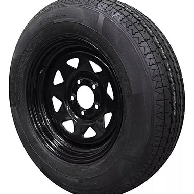 (Single Assembly) Antego Tire and Wheel  205/75R15 Highway Terrain Assembly – Optimized for High Load Performance, 15.0-Inch Rim, Load 107.0, Speed M | A15604500096108ST20575R15 - 0