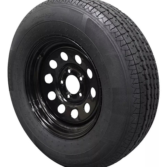 (Set of 4) Antego Tire and Wheel Heavy-Duty 225/75R15 Highway Terrain – 10-Ply-Ply, 15.0-Inch Wheel, Designed for Secure & Stable Towing | A15604510096110ST22575R15-B4