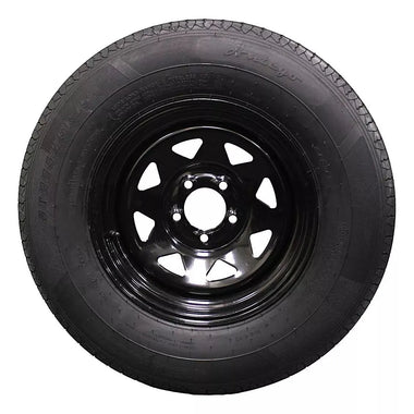 Antego ST225/75R15 radial trailer tire mounted on 15x6 steel wheel, 2-pack listing