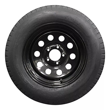 Antego ST205/75D15 bias trailer tire mounted on 15x6 steel wheel, 4-pack listing