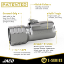 Lightning™ S-Series Tire Air Chuck | Open Flow, 1/4" F-NPT (2 Pack)-2