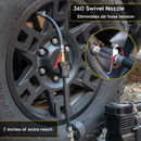 Lightning S2X Tire Inflator Hose Extension Self-Locking Nozzle | Patented Air Hose Adapter for Tire Pumps (Open Flow)-7