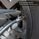 Lightning S2X Tire Inflator Hose Extension Self-Locking Nozzle | Patented Air Hose Adapter for Tire Pumps (Open Flow)-5