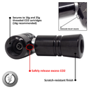 Lightning™ CO2 Inflator for Bike Tires (Presta + Schrader) (CO2 Cartridge Not Included)-8