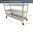 Storage Shelving Bottom Cover, 36"W x 18"D x 6"H, All Clear PVC Panels (Bottom Part ONLY)-4