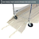 Storage Shelving Bottom Cover, 36"W x 18"D x 6"H, All Clear PVC Panels (Bottom Part ONLY)-5