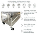 Storage Shelving Bottom Cover, 36"W x 18"D x 6"H, All Clear PVC Panels (Bottom Part ONLY)-3