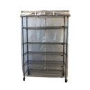 Storage Shelving Unit Cover, fits racks 36"W x 14"D x 54"H all see through mesh PVC-6