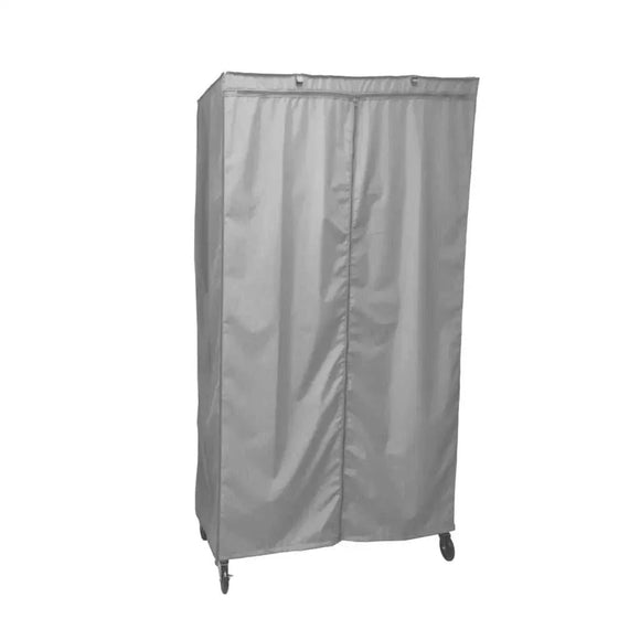 Storage Shelving Unit Cover, fits racks 36"W x 18"D x 62"H in Grey