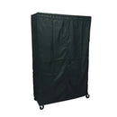 Storage Shelving Unit Cover, fits racks 36"W x 18"D x 72"H in Black-1
