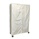 Storage Shelving Unit Cover, fits racks 36"W x 18"D x 72"H in Off White-1