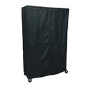 Storage Shelving Unit Cover, fits racks 48"W x 24"D x 72"H in Black-1