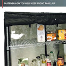 Storage Shelving Unit Cover, fits racks 60"W x 24"D x 72"H in Black-4