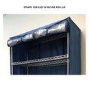 Storage Shelving Unit Cover, fits racks 60"W x 24"D x 72"H one side see through panel in Dusty Blue-4