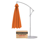 11ft Cantilever Hanging Umbrella 8 Rib Replacement Canopy Tuscan Orange-1