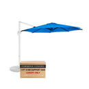 11 ft Cantilever Umbrella Replacement Canopy Supported Bar 8 Ribs Capri Blue Olefin Fabric-1