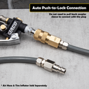 Hi-Flo Quick Connect Air Fittings | Plug & Coupler Kit - 1/4" NPT (Set of 12)-4