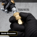 Hi-Flo Quick Connect Air Fittings | Plug & Coupler Kit - 1/4" NPT (Set of 12)-5