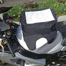 Water-Resistant, Magnetic Motorcycle Tank Bag with Window: Black, Universal Fit, 10 Liter Capacity-6
