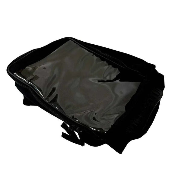 Water-Resistant, Magnetic Motorcycle Tank Bag with Window: Black, Universal Fit, 10 Liter Capacity
